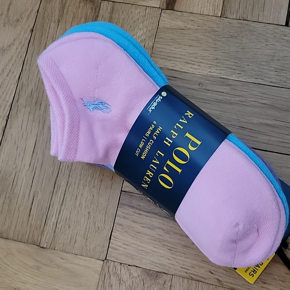 6-Pk. Cushion Low-Cut Socks/Polo Ralph Lauren